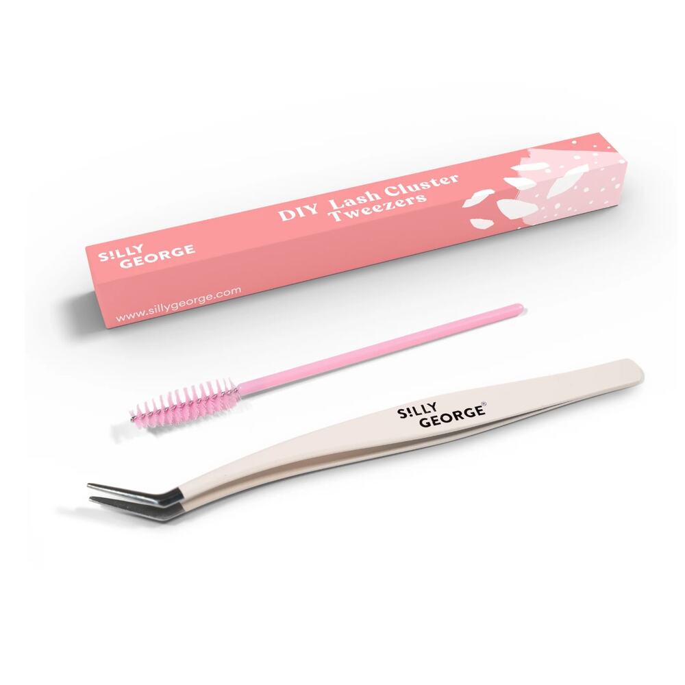 SILLY GEORGE DIY Cluster Lash Tweezers + Spoolie